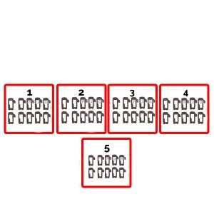 Zapadki - Mercedes DRZWI - TYP 2 - HU64 - zestaw